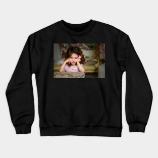 Cute little girl Crewneck Sweatshirt